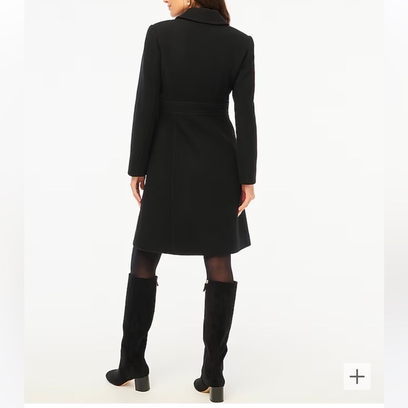 J.Crew Black Wool Lady Day Coat - NEW with Tags - Picture 3 of 4